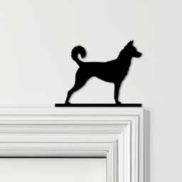 Door Topper Canaan Dog Various Colours Top Of Decorative Sign - Sign, Novelty Wall Decor, Frame Art, Art - thumbnail 1