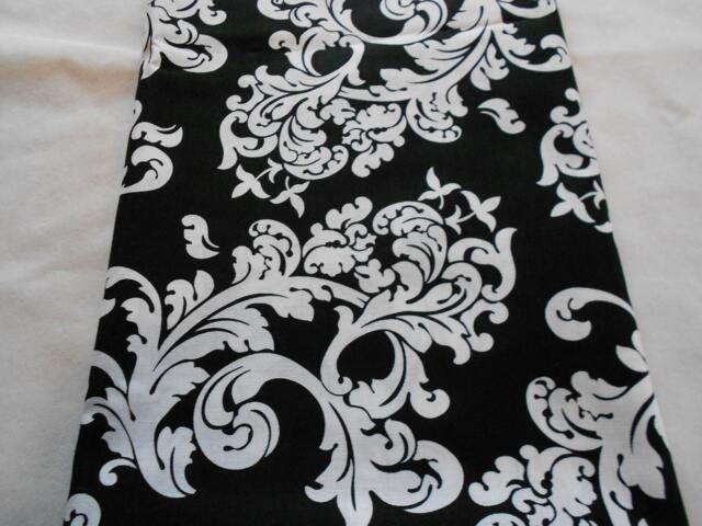 Handmade Door Draft Stopper - Black & White Swirl Fabric, 42-Inch - image 1
