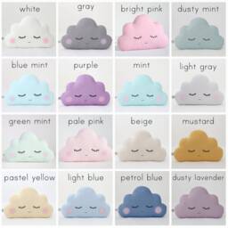 Cloud Cushion, Baby Pillow, Nursery Shaped Kids Children Room Decor Throw Pillow Decorative - thumbnail 4