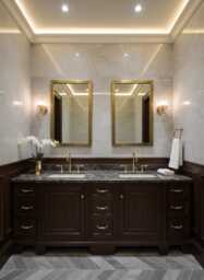 Hammered Brass Mirror - Handmade Bathroom Wall
