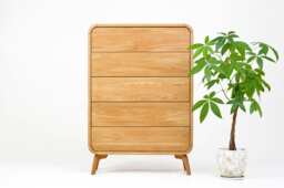 Wood Dresser, Bedroom Chest Of Drawers, Solid Tall Cupboard, Credenza, Buffet, Handmade Modern Oak Furniture