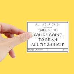 You're Going To Be An Auntie & Uncle, Pregnancy Announcement Ideas, Candle, Birthday Gift For Sister, Brother, ??? - thumbnail 2