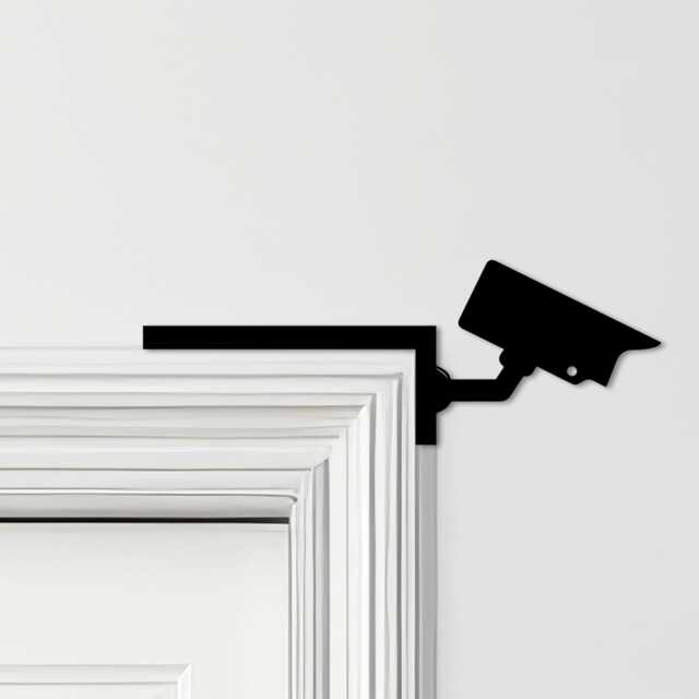 Door Topper Cctv Camera Various Colours Top Of Decorative Sign - Sign, Novelty Wall Decor, Frame Art, Art - image 1