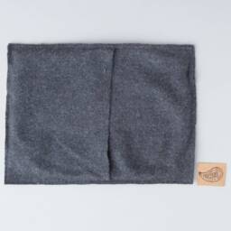 Burel & Cork Fabric Throw Pillow Cover in Grey Shades. Portuguese Handmade Decorative Rectangle Cushion Case. Sustainable Life Style - thumbnail 4