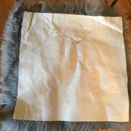 "Seat Cover/Pad Made Out Of Natural Lambskin Sheepskin Colour ""Grey" - thumbnail 3