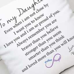 Personalised Mum Mummy Daughter Cushion/Grandma Nana Great Keepsake Gift Christmas Birthday For Her Home Decor - thumbnail 2
