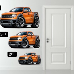 1956 Chevy Pickup Truck Wall Decal Removable Vinyl Man Cave Art - 2Ft-4Ft - thumbnail 3