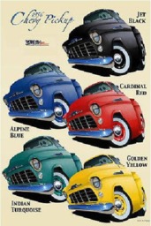 1956 Chevy Pickup Truck Wall Decal Removable Vinyl Man Cave Art - 2Ft-4Ft - thumbnail 2