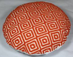 Handmade Jacquard Round Floor Pillow Cover Cotton Meditation Cushion