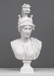 Roma Bust Sculpture - Goddess Of Rome Female Roman Statue Woman Art Made in Europe 44 cm/17.3 Inches Home Decor The Ancient