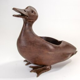 Original Duck Bowl, Flower Pot, Succulent Planter, 3D Printed, Wooden Dish - thumbnail 2