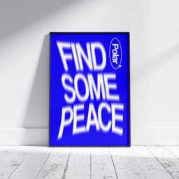Find Some Peace Print Quirky Bedroom Wall Art - thumbnail 3