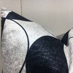 Silk Ikat Pillow Cover - 16x16, Handwoven Geometric Cushion - thumbnail 3