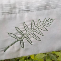 Fern Frond King Sized Pillowcase - Hand Stitched - thumbnail 3