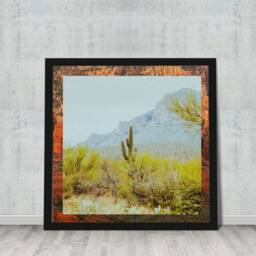 "Wall Decor, Digital Download, Printable Art, Botanical Desert Cactus, Cactus Modern Fine Colorful Art ""Tucson" - thumbnail 2