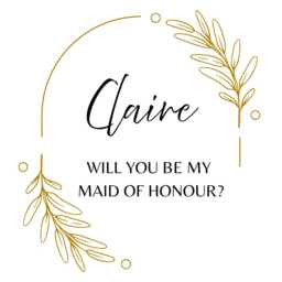Personalised Maid Of Honour Candle Gift Set With Matches - Wedding Proposal For Bride Tribe, Bridesmaid Gift, Bridal Shower - thumbnail 2