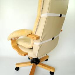 Genuine Medical Sheepskin Office Chair Cushion & Armrest Set - thumbnail 3