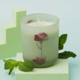 Personalised Birth Month Flower Candle - Custom Birthday Gift Floral Scented Eco-Friendly Soy Wax Unique For Her - thumbnail 1