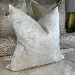 Luxury Cushion Cover, Champagne Pillow Marble Throw Pillow Cover, Ivory Beige Cushion Designer Cover For Sofa Or Bed - thumbnail 3