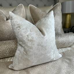 Luxury Cushion Cover, Champagne Pillow Marble Throw Pillow Cover, Ivory Beige Cushion Designer Cover For Sofa Or Bed - thumbnail 2