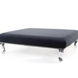 New Glamour Footstool/Coffee Table Pouffe - thumbnail 2