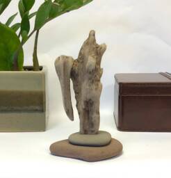 "Driftwood Sculpture ""One-Armed Robot" - thumbnail 1
