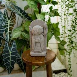 Jizo Statue 10 Inch/25 cm, Figurine, Japanese Buddha, Zen Room Decor, House Anniversary Gift, Patio Gift Idea - thumbnail 2