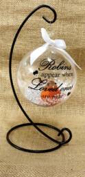 Robins Appear When Loved Ones Are Near Bauble Christmas Tree Memorial Decoration