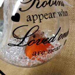 Robins Appear When Loved Ones Are Near Bauble Christmas Tree Memorial Decoration - thumbnail 3