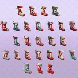 Personalized Baby's First Christmas Ornament Knitted Sock Keepsake - thumbnail 2