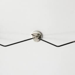 Nil - Mid Century Modern Two-Light Ceiling Lamp Semi Flush Mount Chandelier - thumbnail 2