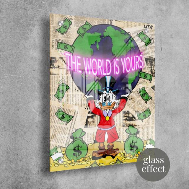 Scrooge Mcduck Acrylic Wall Art - Alec Monopoly Inspired - image 1