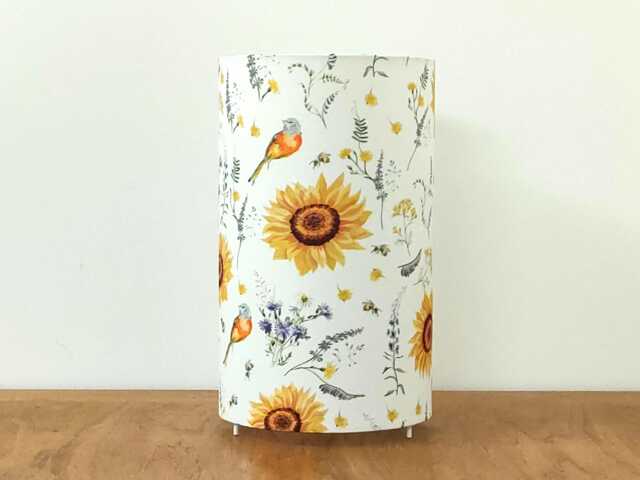 Tube Lamp With Sunflower & Bird Motif, Country House Decoration, Southern Proven??al Style - image 1