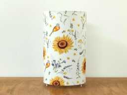Tube Lamp With Sunflower & Bird Motif, Country House Decoration, Southern Proven??al Style