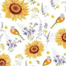 Tube Lamp With Sunflower & Bird Motif, Country House Decoration, Southern Proven??al Style - thumbnail 3