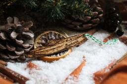 Personalised Kayak Christmas Ornament Paddle Kayaking Wood Custom Bauble Laser Engrave Rustic Wooden Name Tree Decoration Irish - thumbnail 1