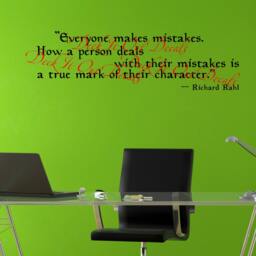 "Quote ""Everyone Makes Mistakes. How A Person Deals With Their Mistakes Is True Mark Of Character." - thumbnail 3