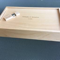 Wooden Photo Box With Usb/ Personalized - thumbnail 3