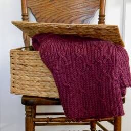 Burgundy Bubbles Blanket - thumbnail 3
