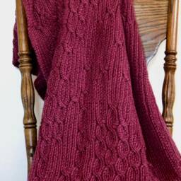 Burgundy Bubbles Blanket - thumbnail 2