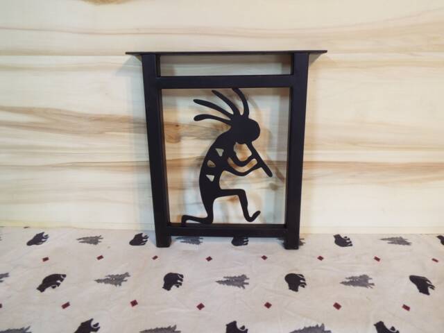 Awesome Laser Cut Steel Coffee Table Legs With Kokopelli Flute Player Indian Symbol. Small Size - image 1