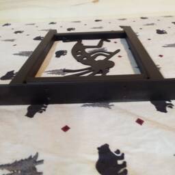 Awesome Laser Cut Steel Coffee Table Legs With Kokopelli Flute Player Indian Symbol. Small Size - thumbnail 3