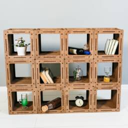 Handmade Bookcase, Reclaimed Wood Wooden Bookcase With Cabinet, Freestanding Bookshelf, Rustic Bookshelf - thumbnail 3
