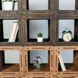 Handmade Bookcase, Reclaimed Wood Wooden Bookcase With Cabinet, Freestanding Bookshelf, Rustic Bookshelf - thumbnail 2