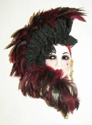 Unique Creations Lady Face Mask Wall Art, Hanging Decor - thumbnail 1