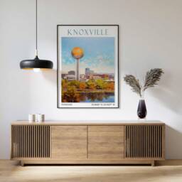 Knoxville Print, Wall Art, Poster, Vintage Poster Decor - thumbnail 1
