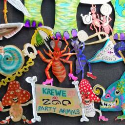 1St Mardi Gras Parade, Krewe De Zoo, Original Party Animals, Aliens, Bigfoot, Ferry, Nome, Dna, Rabbit, Stork, Second Line - thumbnail 3