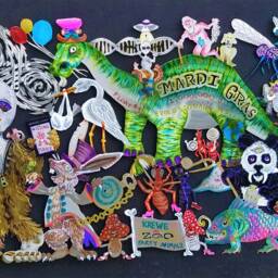 1St Mardi Gras Parade, Krewe De Zoo, Original Party Animals, Aliens, Bigfoot, Ferry, Nome, Dna, Rabbit, Stork, Second Line - thumbnail 4