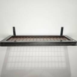 Metal Mesh Shelf - Industrial Wire Raw Steel Wall Heavy Duty Storage UK Made Free Delivery - thumbnail 3