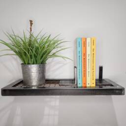 Metal Mesh Shelf - Industrial Wire Raw Steel Wall Heavy Duty Storage UK Made Free Delivery - thumbnail 2